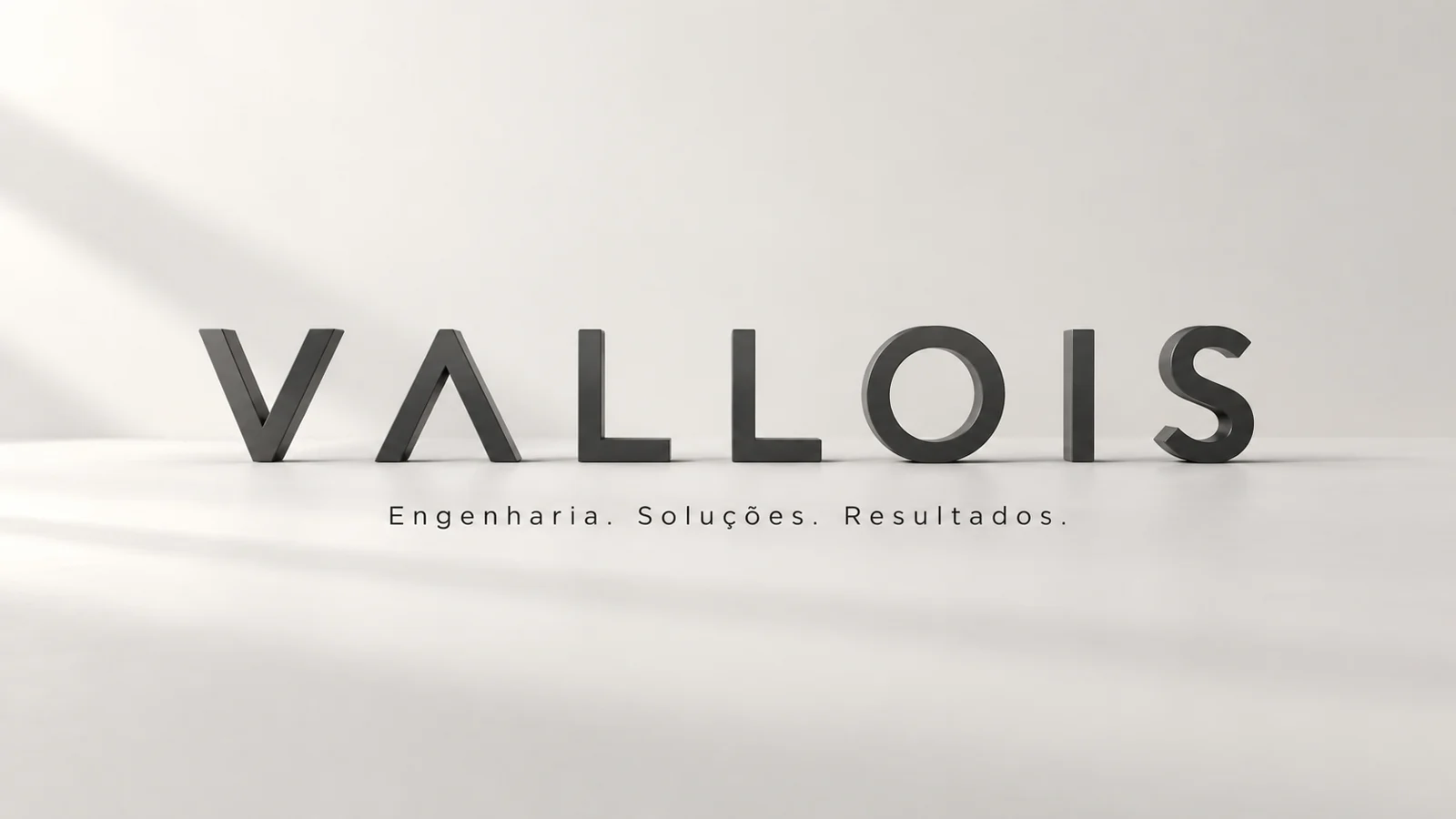 VALLOIS — Engenharia. Soluções. Resultados. Marca em 3D.